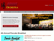 Tablet Screenshot of bbhhsorchestra.com